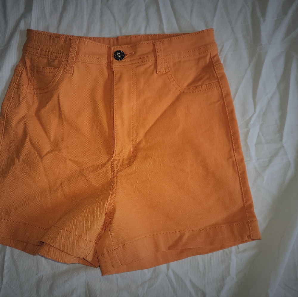 Womens Orange Shorts Med